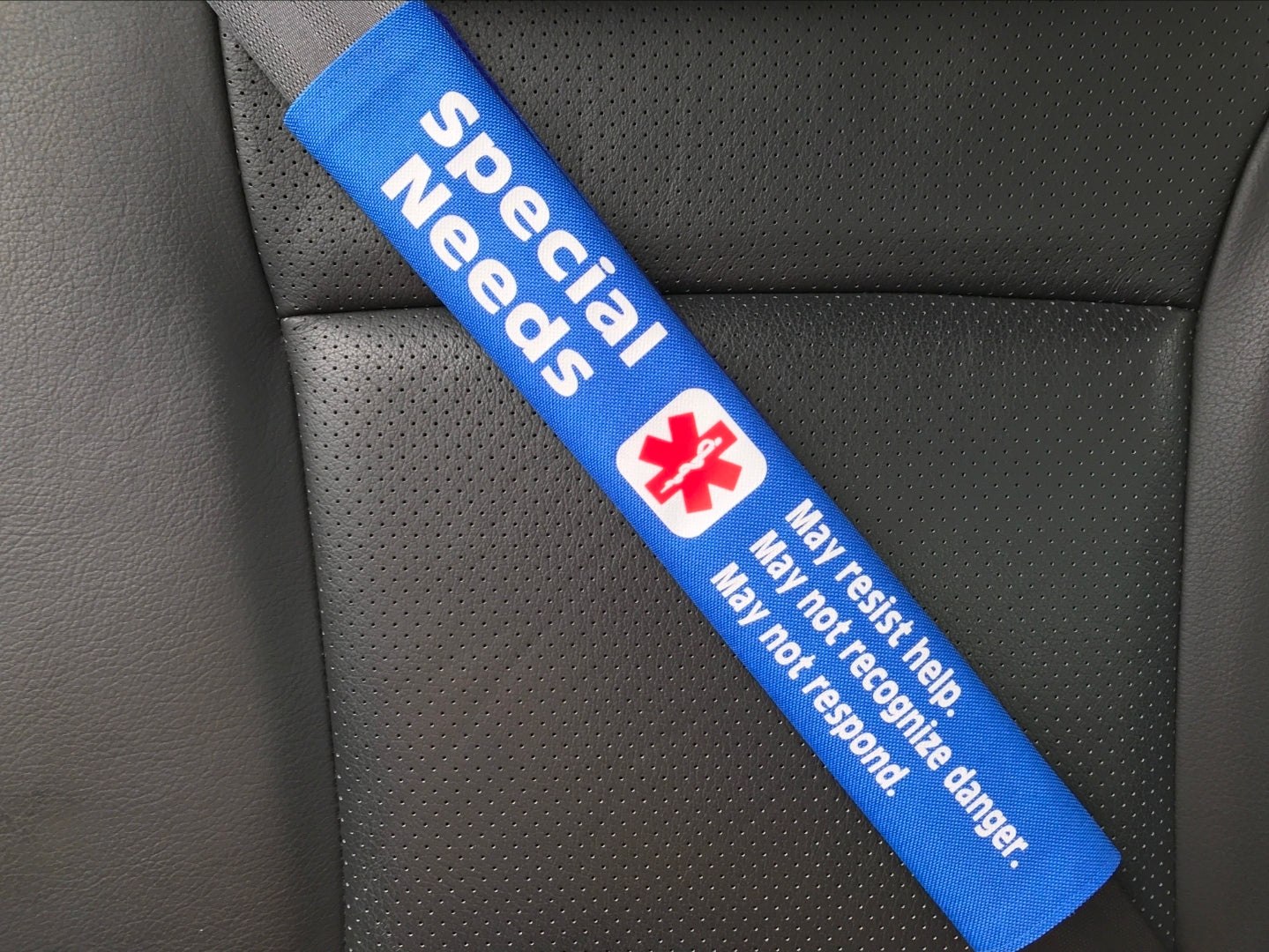 Medical Alert Seatbelt Covers