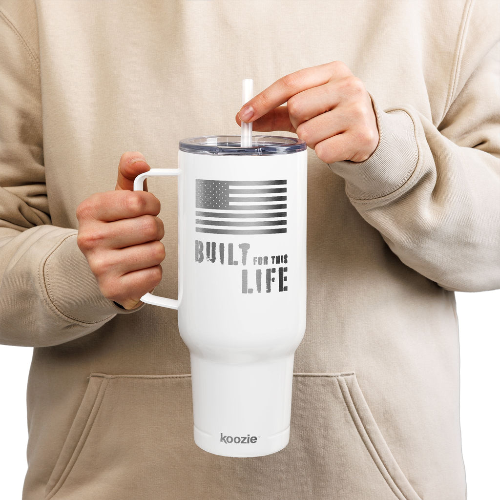 Built for this Life™ Flag Insulated Tumbler with Lid, 40oz (Engraving)