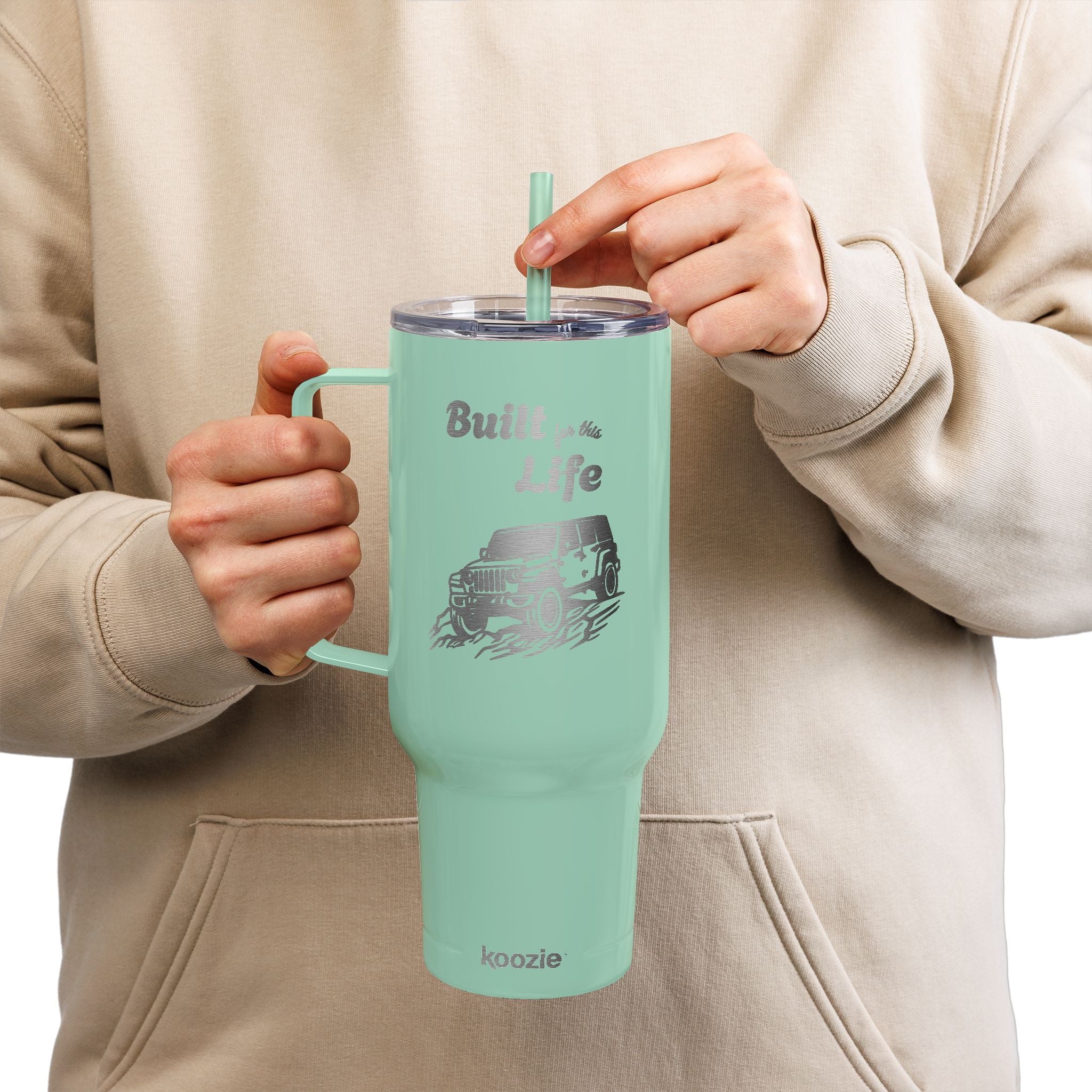 Built for this Life™ Jeep Insulated Tumbler with Lid, 40oz (Engraving)