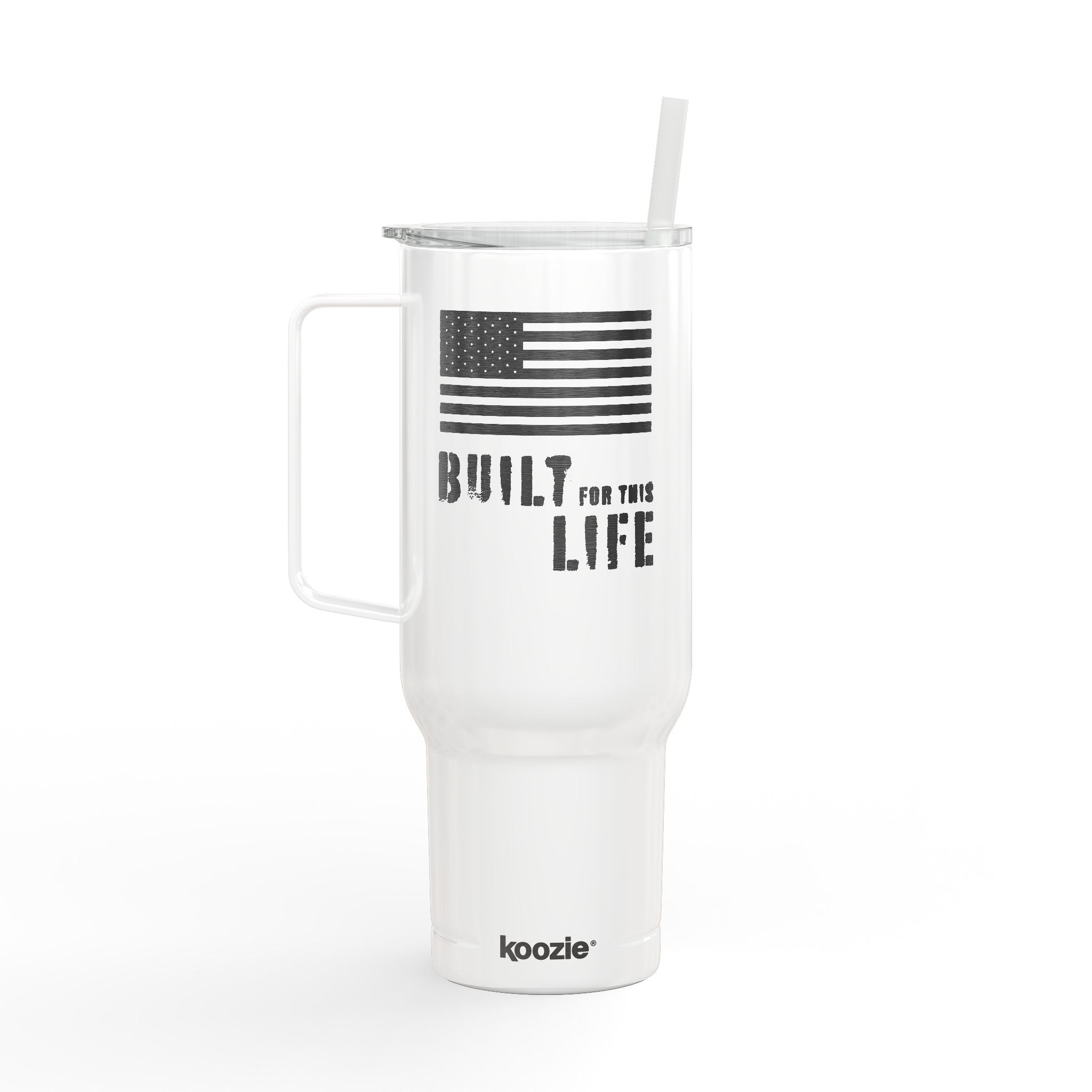 Built for this Life™ Flag Insulated Tumbler with Lid, 40oz (Engraving)