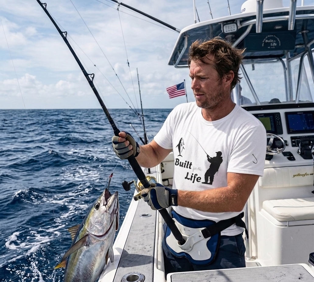 Built for this Life™ Fishing Unisex Heavy Cotton Tee
