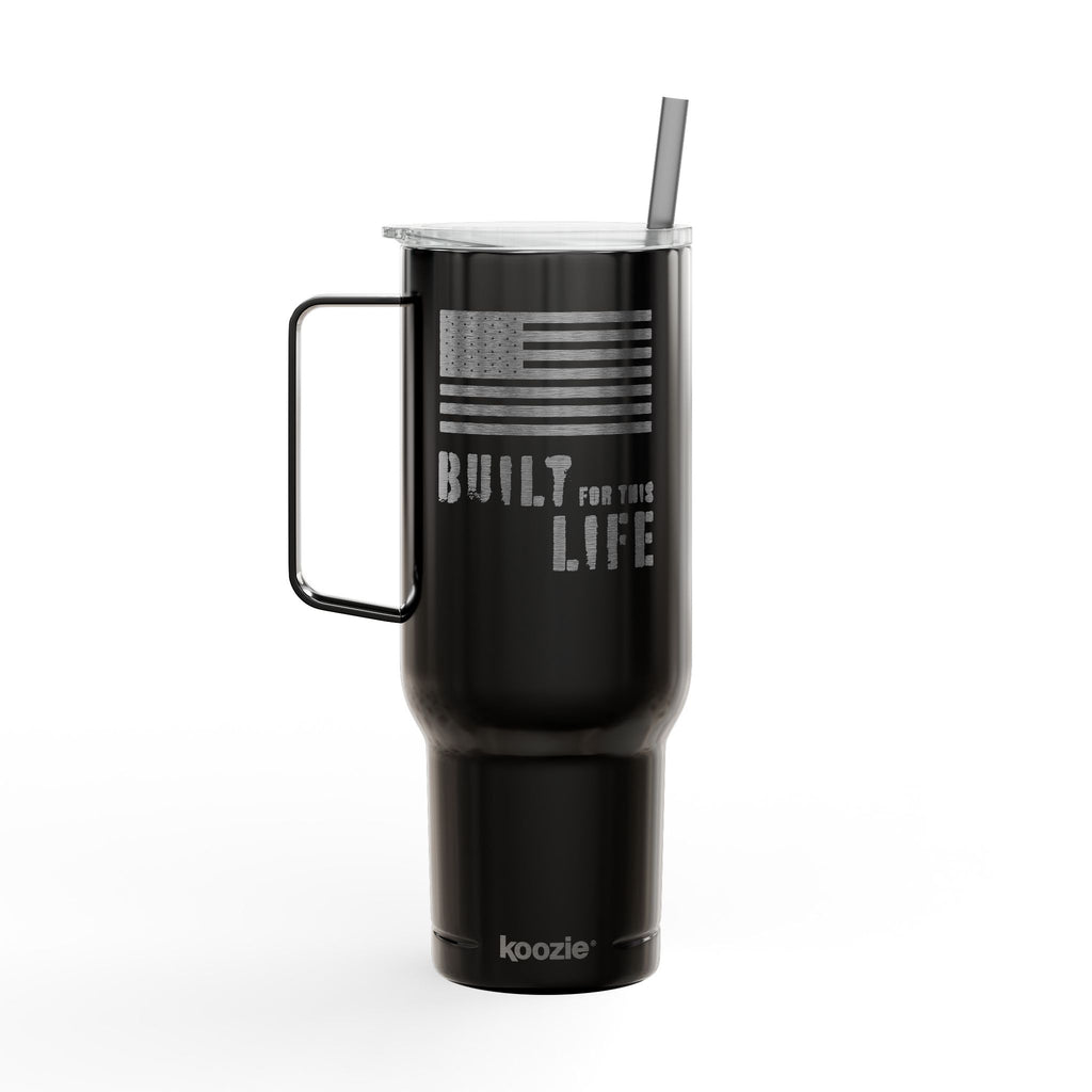 Built for this Life™ Flag Insulated Tumbler with Lid, 40oz (Engraving)