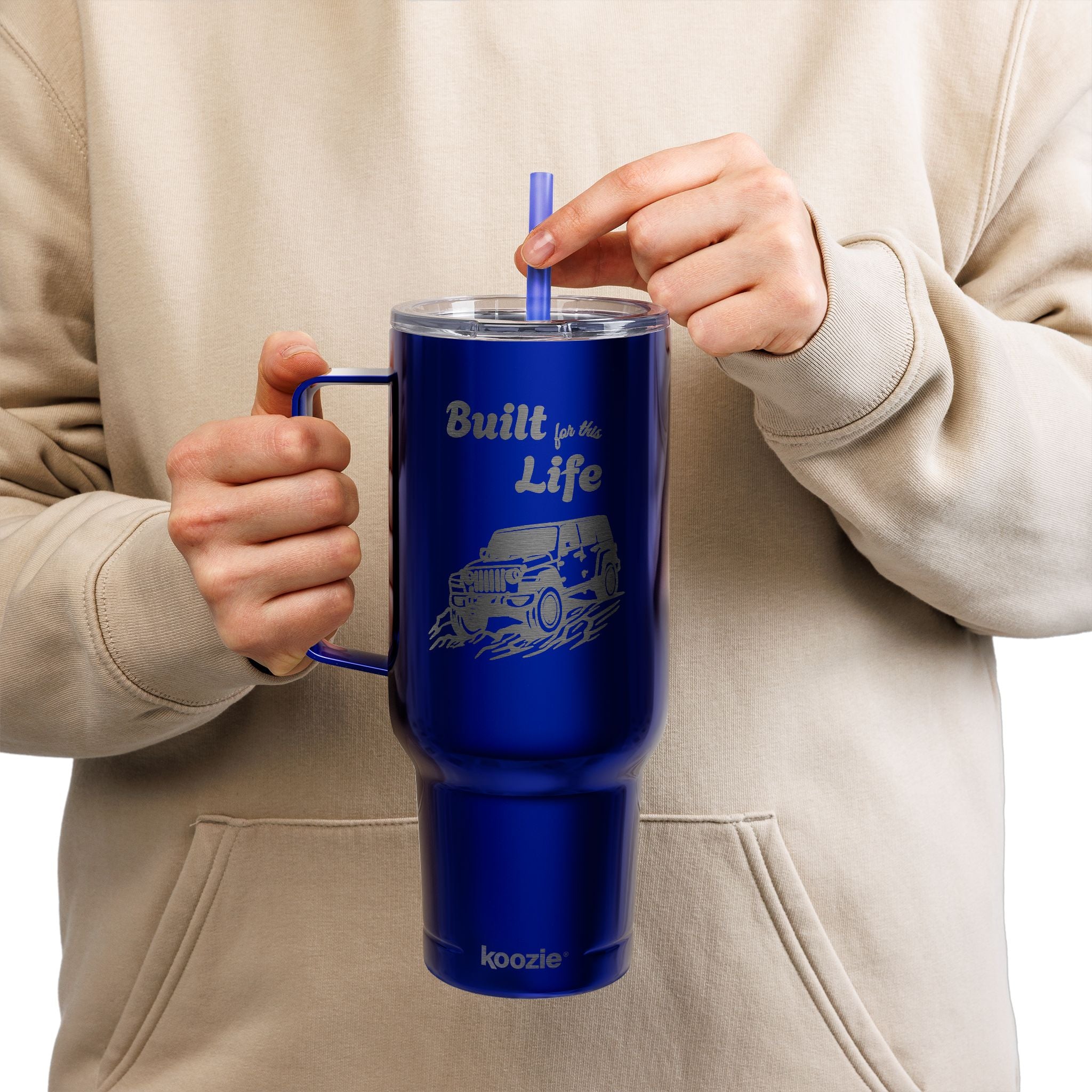 Built for this Life™ Jeep Insulated Tumbler with Lid, 40oz (Engraving)
